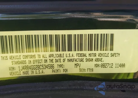 2011 Jeep Grand Cherokee Laredo из США, поврежденный, VIN 1J4RR4GG2BC534586